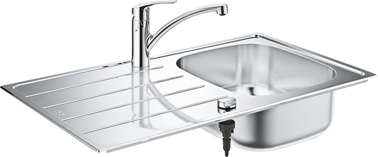 Spülen Bundle Grohe Eurosmart Edelstahlspüle K200 + Spültischmischer Eurosmart 93 185 81