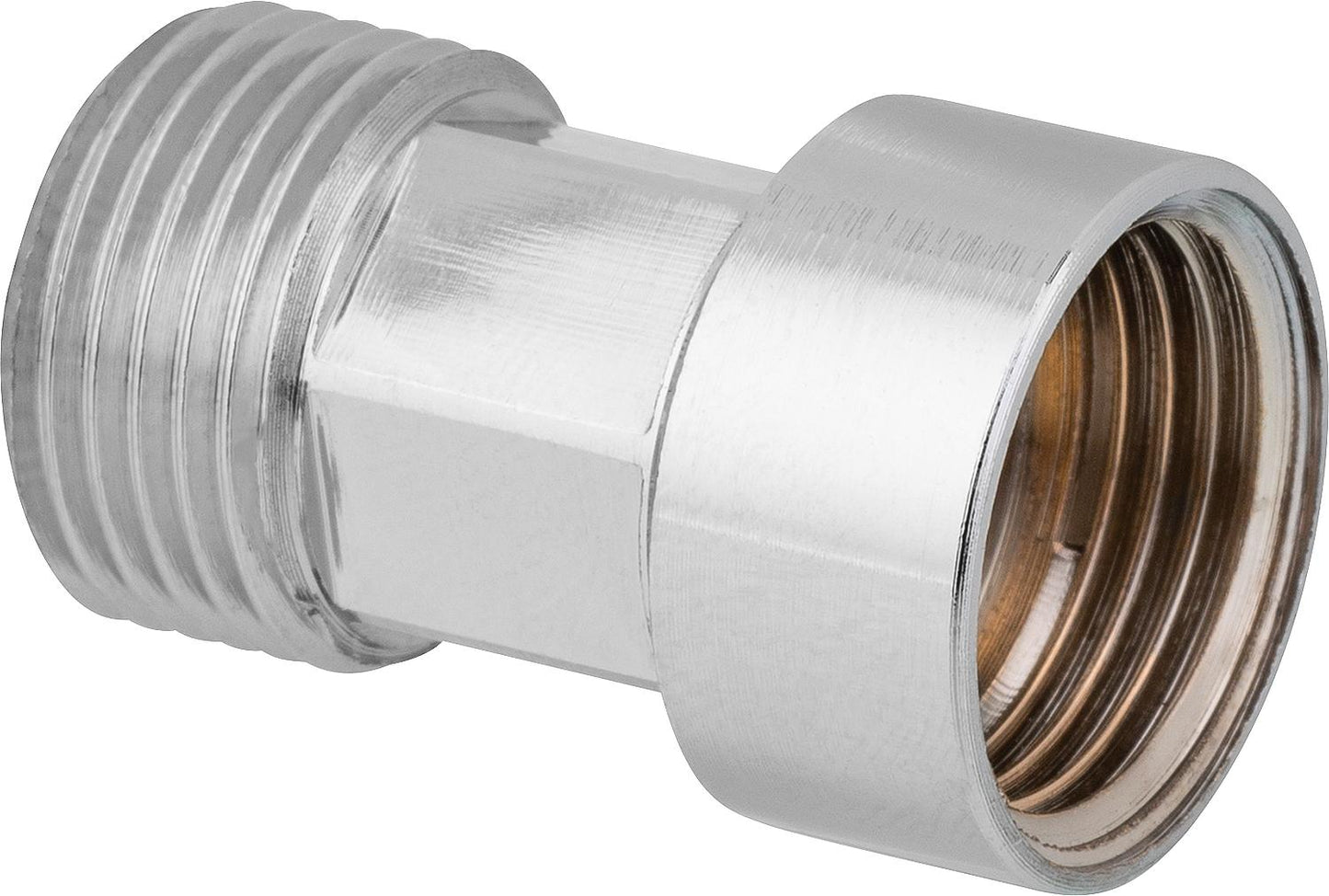 Extension DN10 (3/8") chrome 20mm, for flat sealing fitting hoses