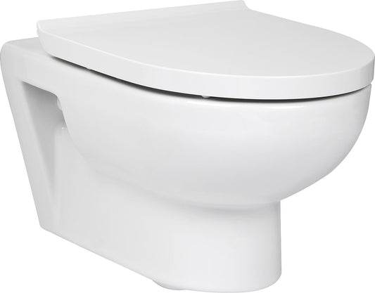 Combi-Pack Duravit Durastyle Wandtiefspül-WC spülrandlos mit Softclose WC-Sitz, weiss