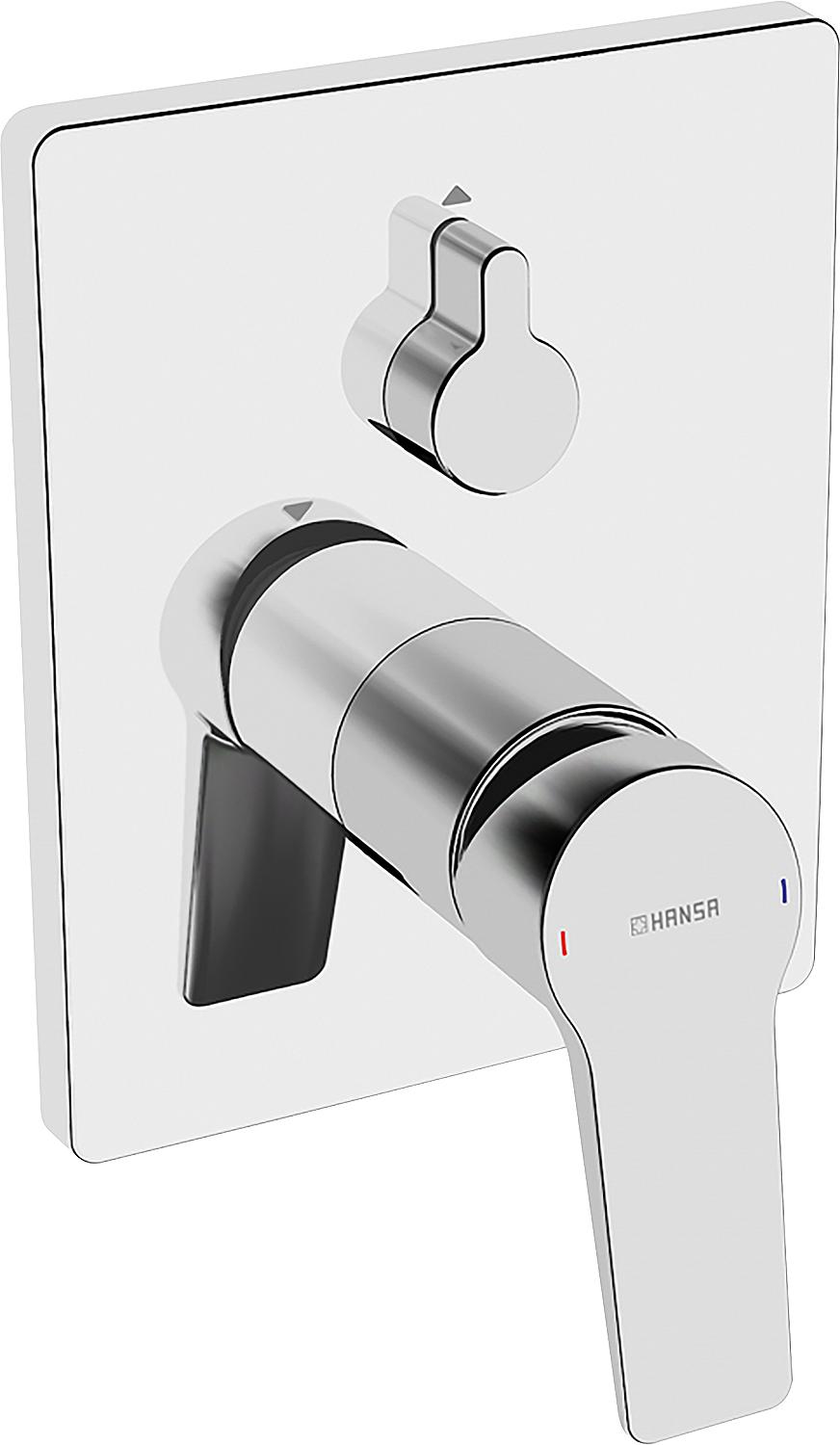 Hansa Hansatwist concealed bath mixer, rosette 150x185 mm, chrome