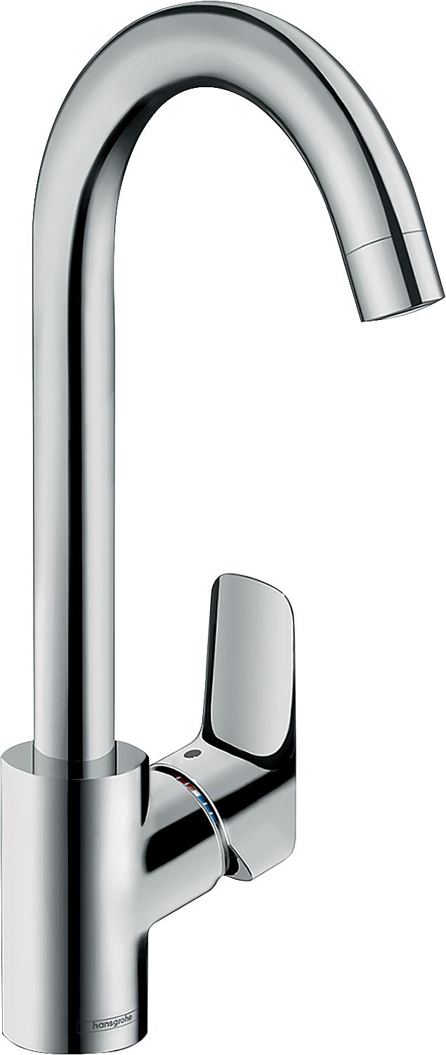 Hansgrohe Logis M31 kitchen mixer tap with swivel spout, 145 mm projection, chrome