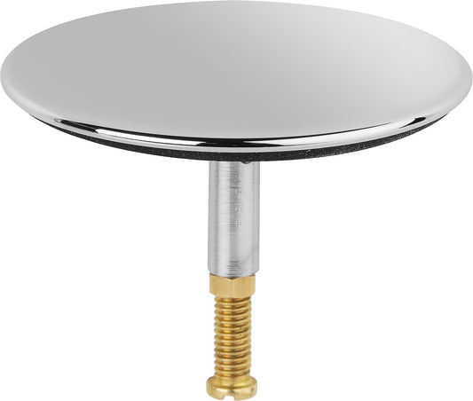 Universal bathtub plug D=71mm, pin D=8mm, chrome-plated brass