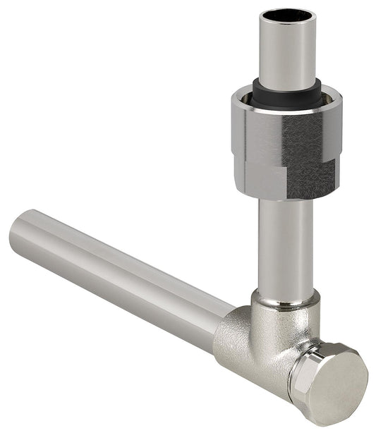 Metallrohr-Passwinkel 90° absperrbar, mit Eurokonus- verschraubung, 15mm, 2 Stück