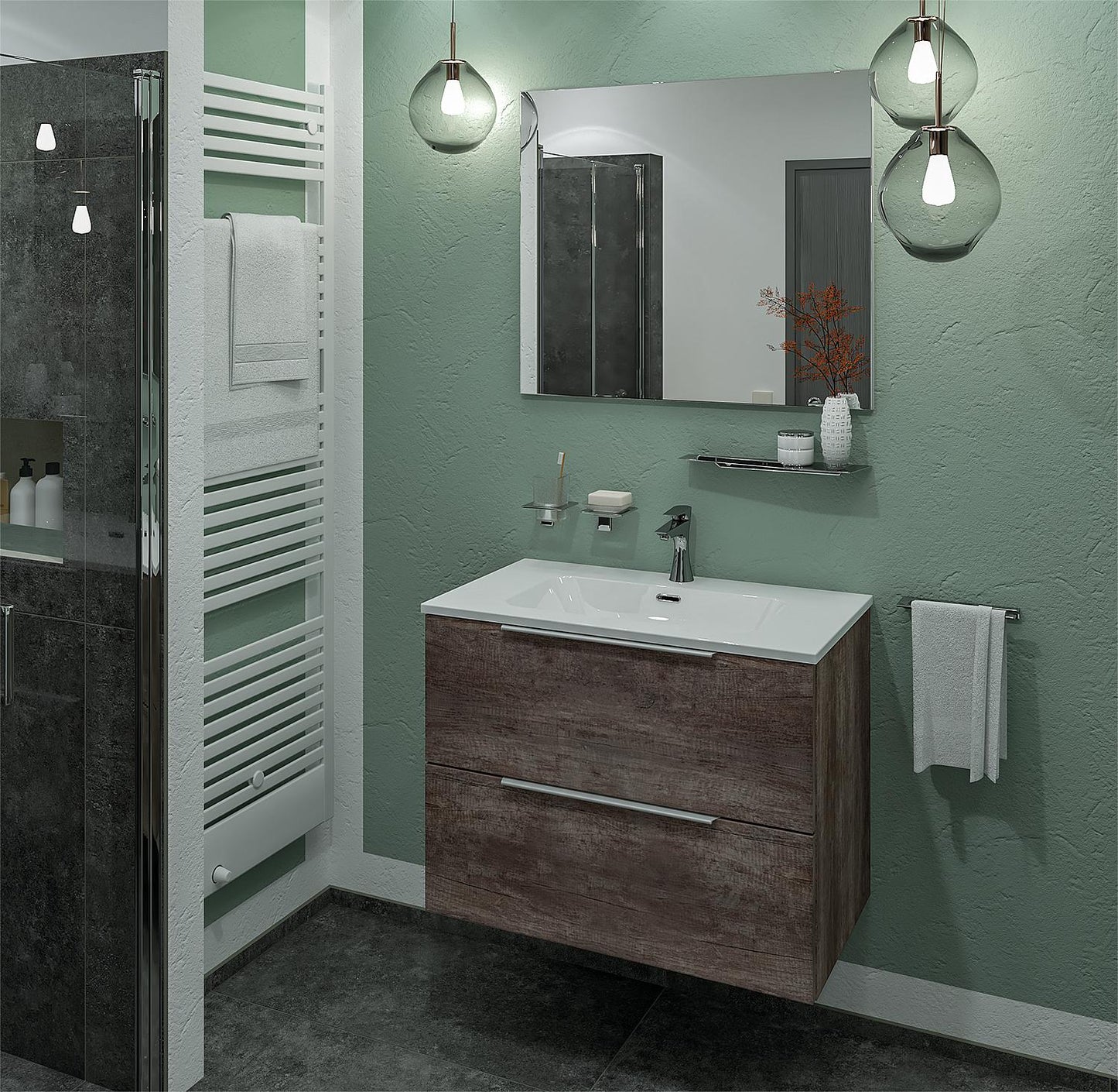 Ensemble de meubles de salle de bain Bali, largeur 810 mm