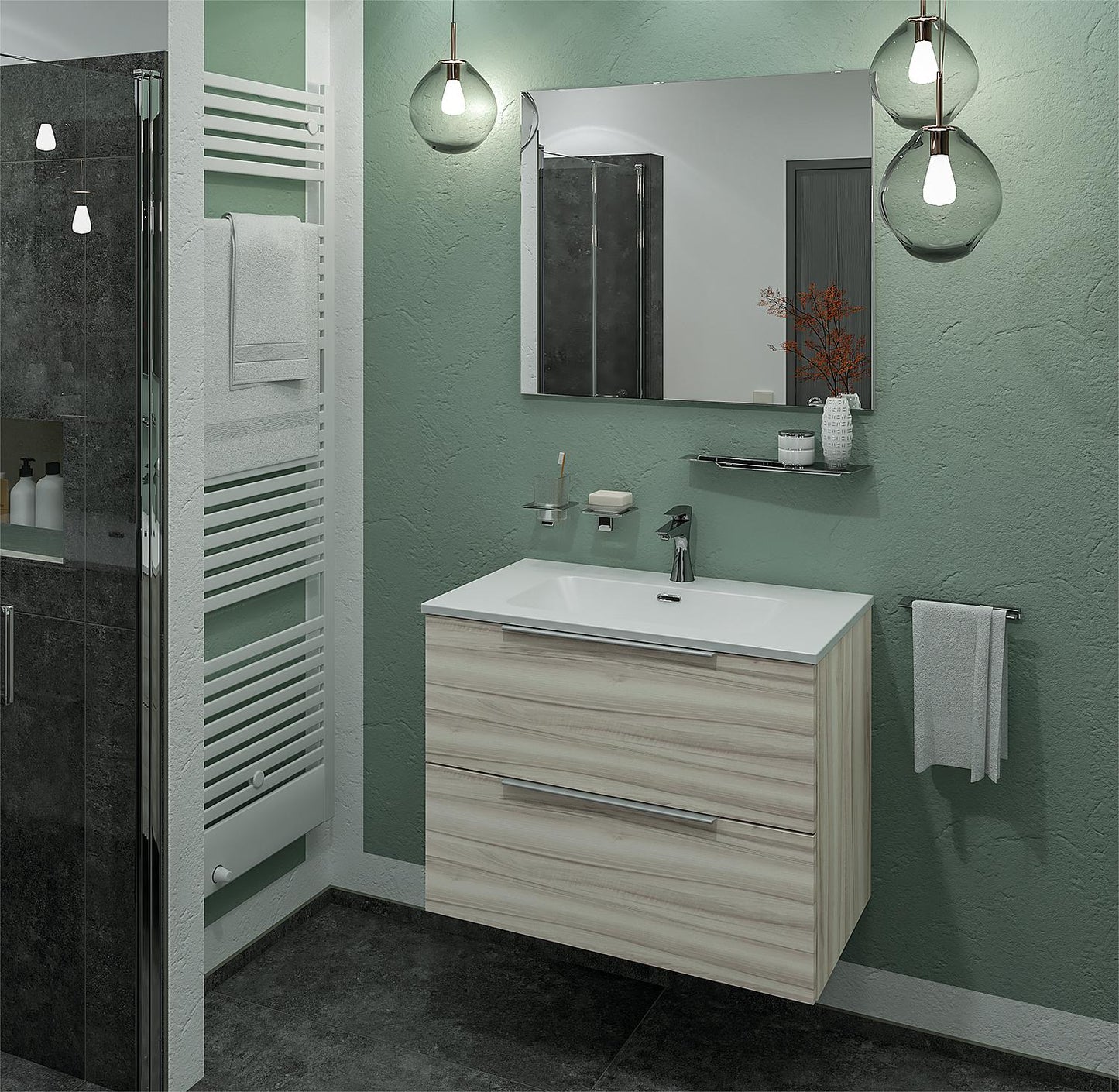 Ensemble de meubles de salle de bain Bali, largeur 810 mm