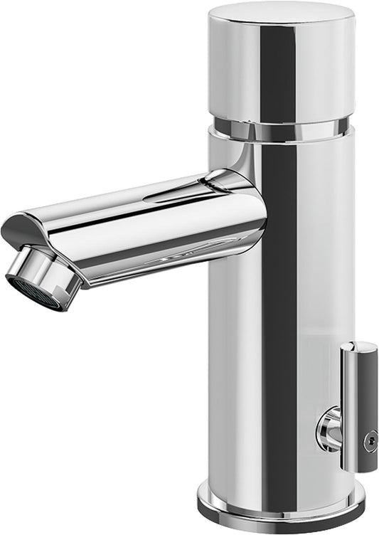 Conti lino SoftTouch ST10 self-closing tap with mixer, 90 mm projection, chrome