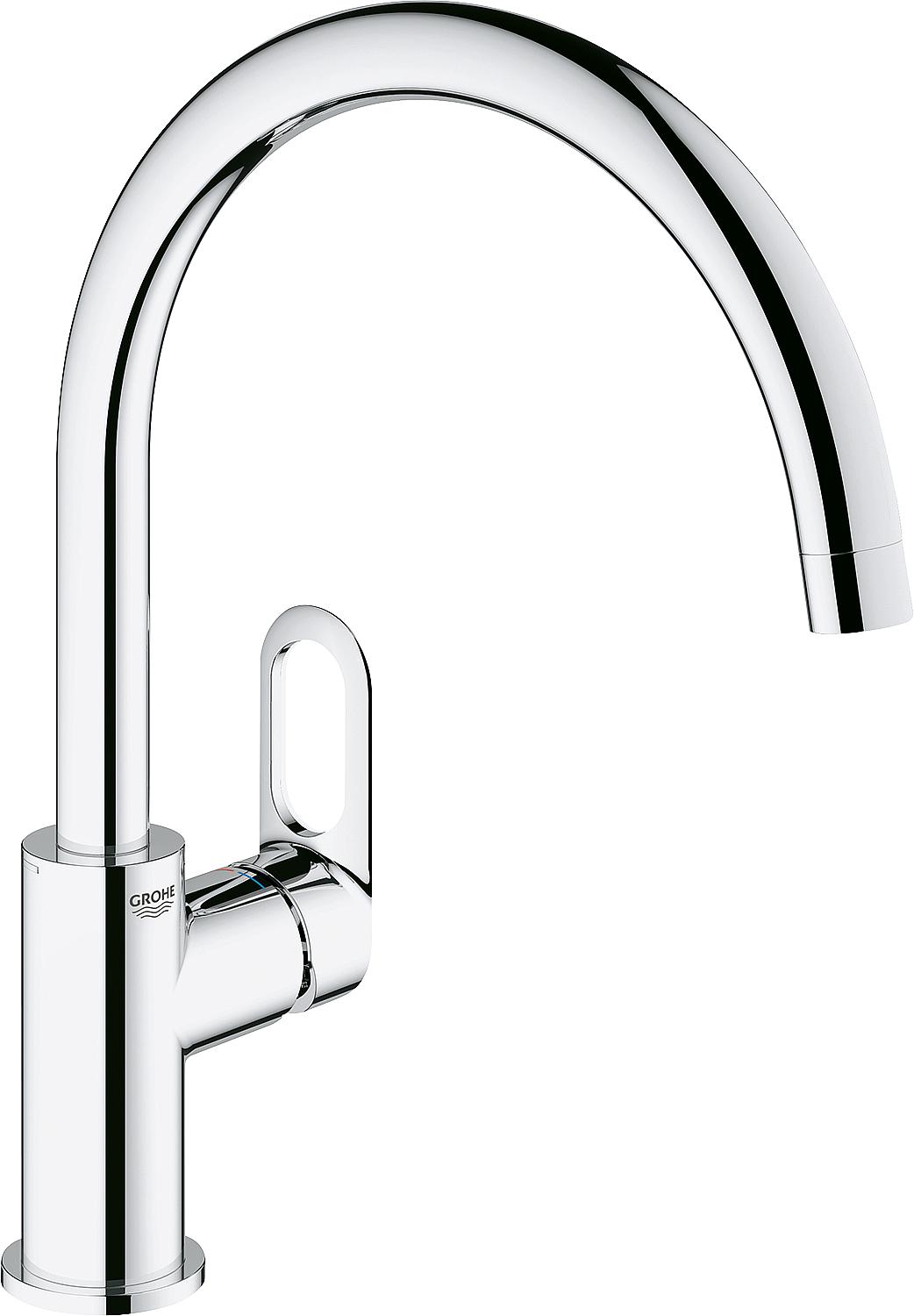Spültischmischer Grohe BauFlow Schwenkauslauf Ausladung 223 mm chrom