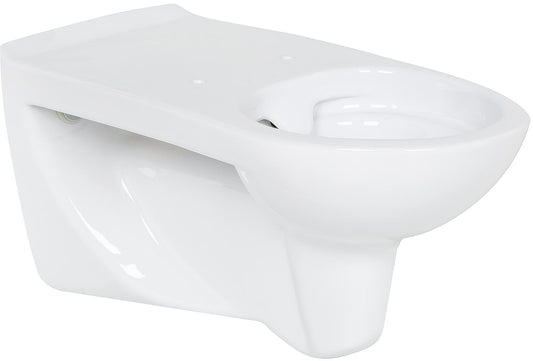 Elida wall-hung, deep-flush toilet, rimless, ceramic, white, WxHxD: 380x390x730mm