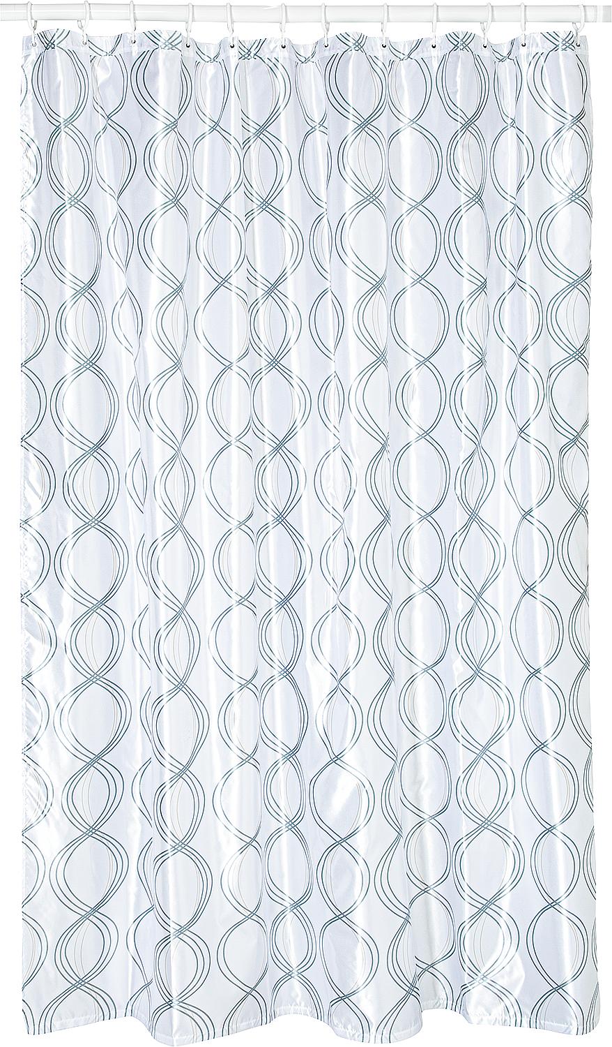 Classy shower curtain, white, 1800x2000 mm, 12 eyelets