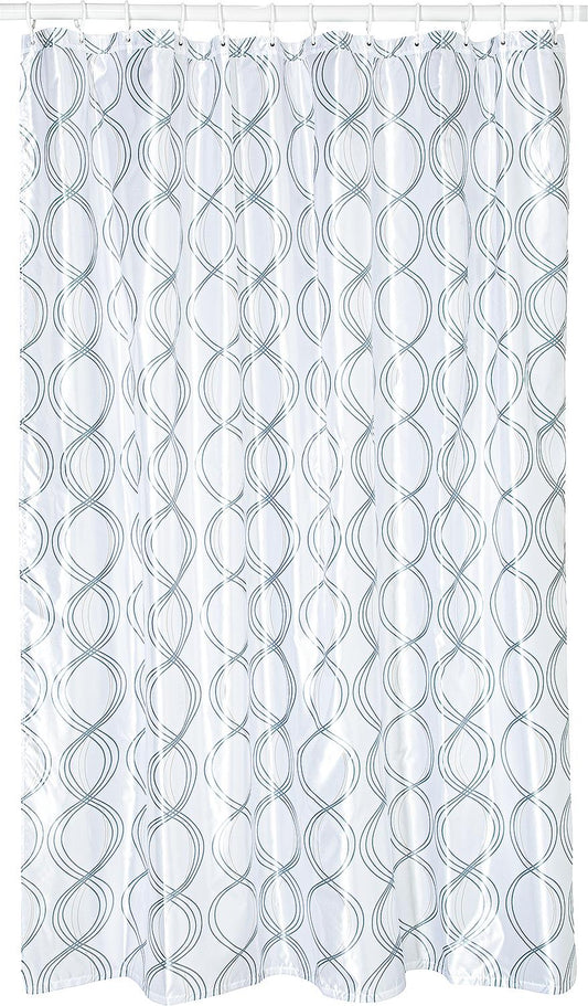 Classy shower curtain, white, 1800x2000 mm, 12 eyelets
