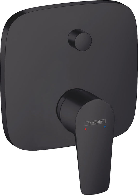Hansgrohe Talis E concealed bath mixer, rosette 155x155 mm, matt black