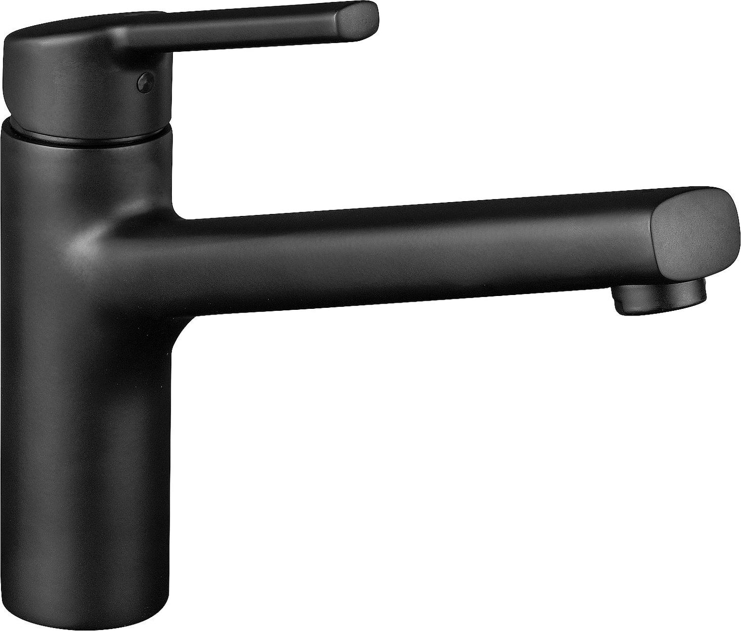 KWC Luna E kitchen mixer tap with swivel spout, 225 mm projection, matte black
