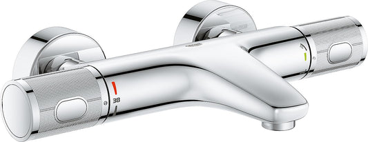 Grohe Grohtherm 1000 Performance surface-mounted bath thermostat, 173 mm projection, chrome