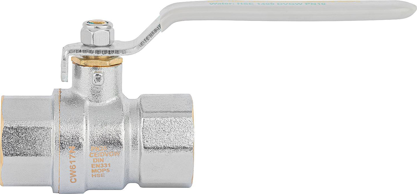 Robinet à bille en laiton pour gaz et eau potable 2 en 1, passage intégral, 42 bar