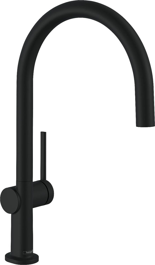 Spültischmischer Hansgrohe 220 Talis M54 Schwenkauslauf Ausladung 222 mm schwarz matt