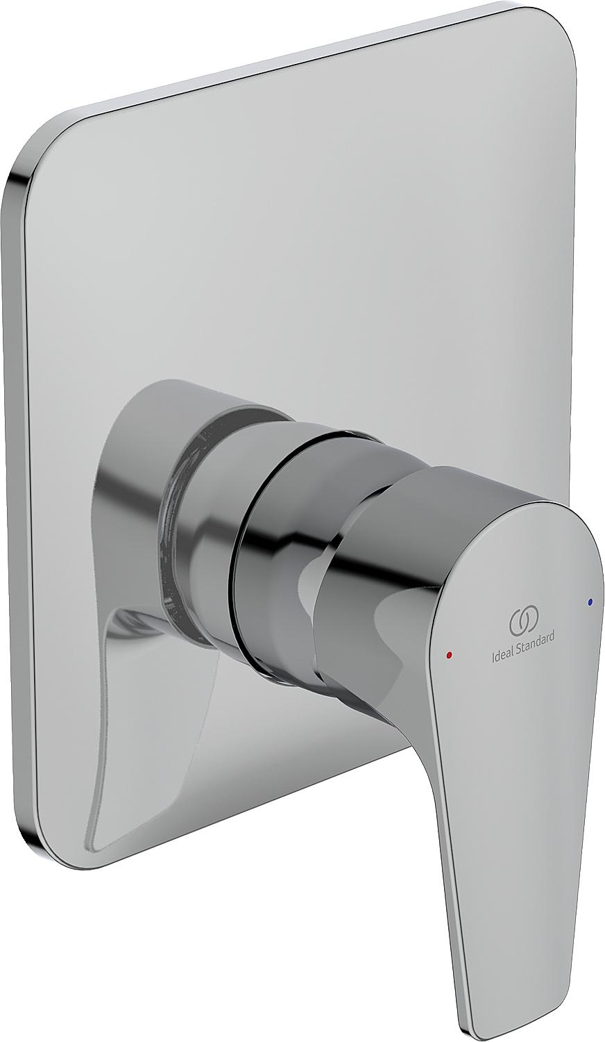 Mitigeur de douche encastré Ideal Standard Cerafine D, rosace 163 x 163 mm, chromé