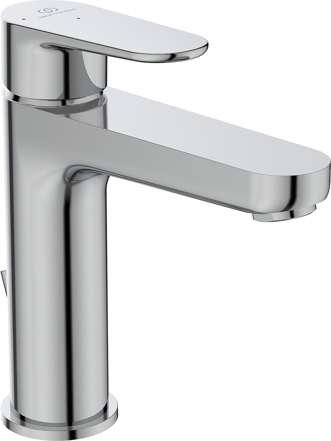 Mitigeur de lavabo Ideal Standard Cerafine O, saillie de 125 mm, chromé, position centrale eau froide
