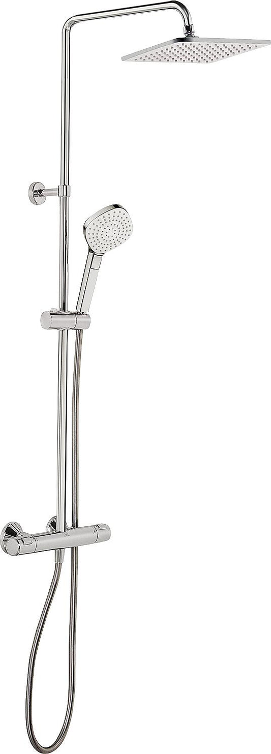 Brause-System Ideal Standard Ceratherm 100 Handbrause, Kopfbrause Ø 200 mm und Thermostat chrom