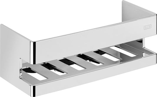 emco system 2 chrome wall basket, indirect wall mounting, dimensions (W x H x D): 225 x 89.5 x 92 mm