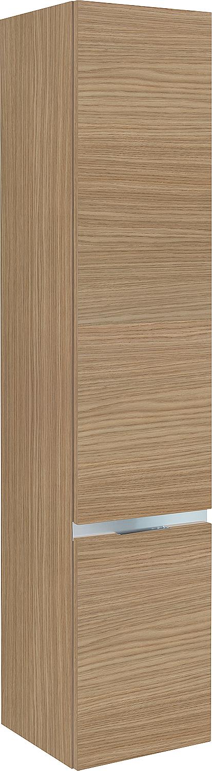 EOLA tall cabinet, EPIC, 2 doors, natural oak, right-hand hinge, 350x1655x370 mm