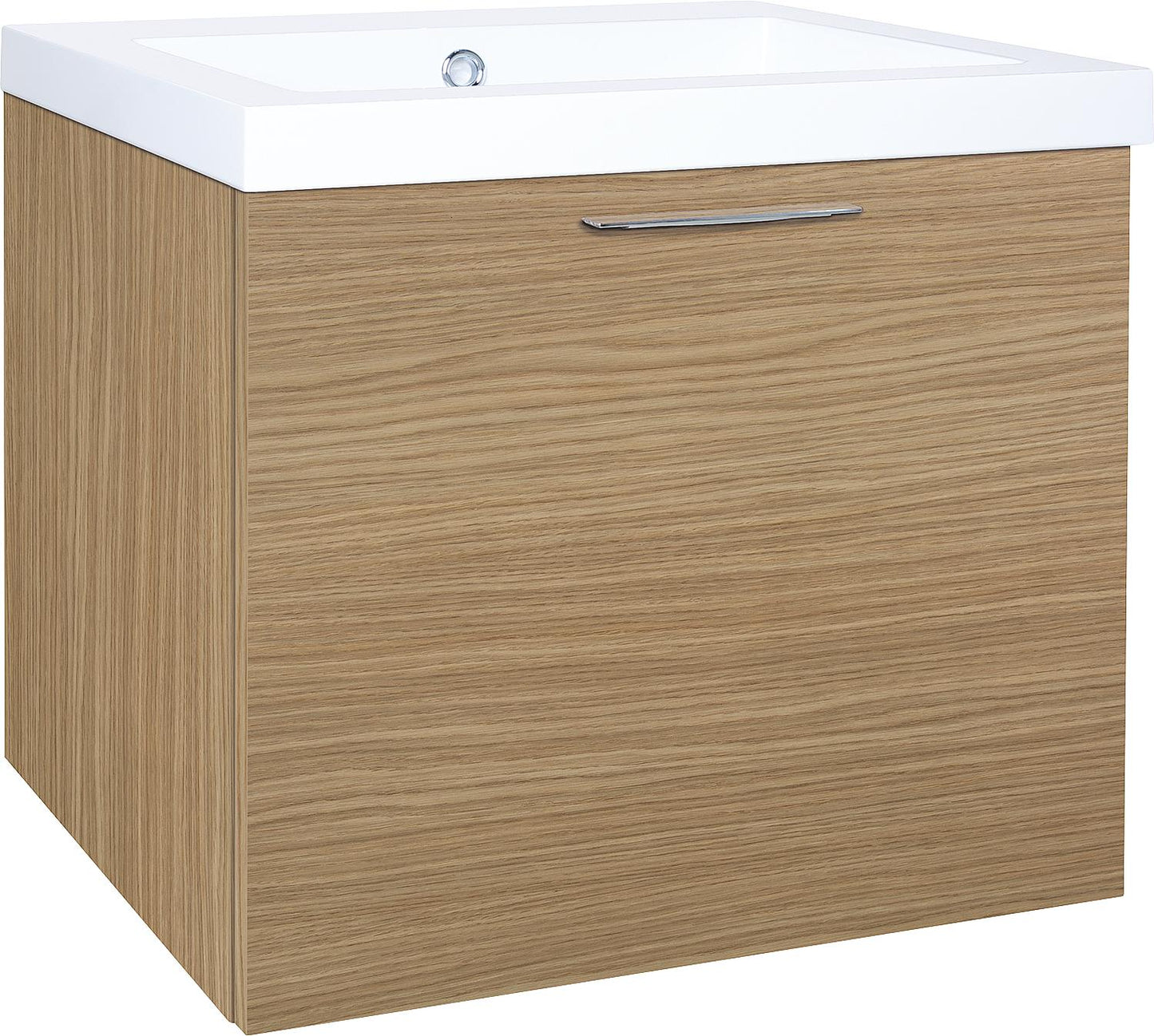WTU+Mineral cast water heater EKRY white high gloss 1 drawer 610x550x510mm