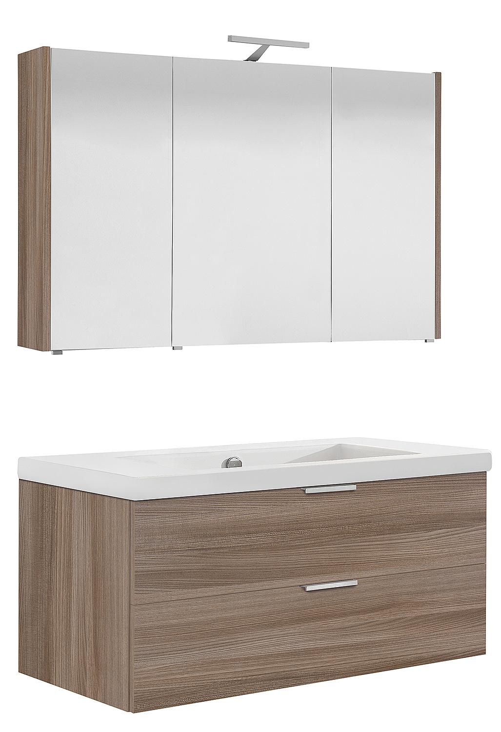 Badmöbel-Set Epil, 1060 mm, mit 2 Frontauszügen