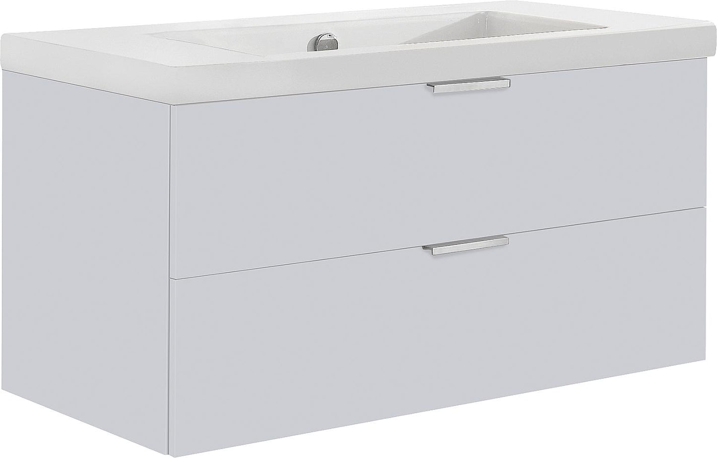 WTU+Ceramic WT EPIL anthracite matt 2 drawers 860x550x510mm