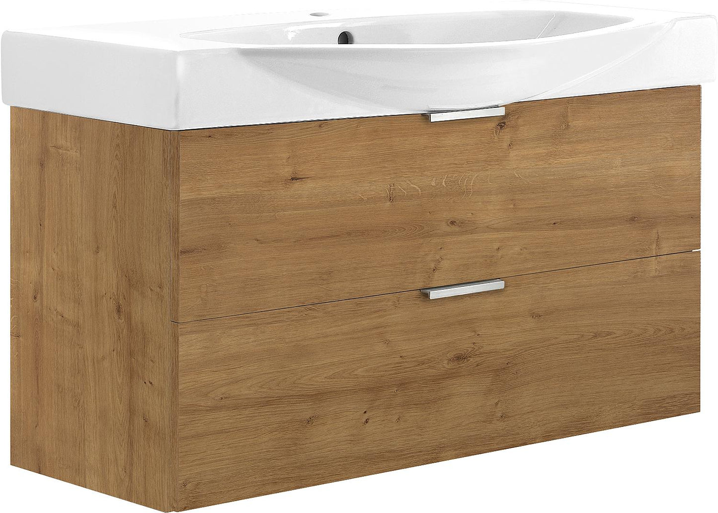 Meuble de rangement WTU+Céramique WT EBSI anthracite brillant, 2 tiroirs, 970 x 590 x 380/490
