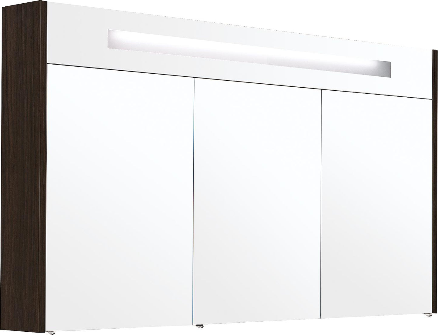 Spiegelschrank mit beleuchteter Zierblende, 1200 mm Breite