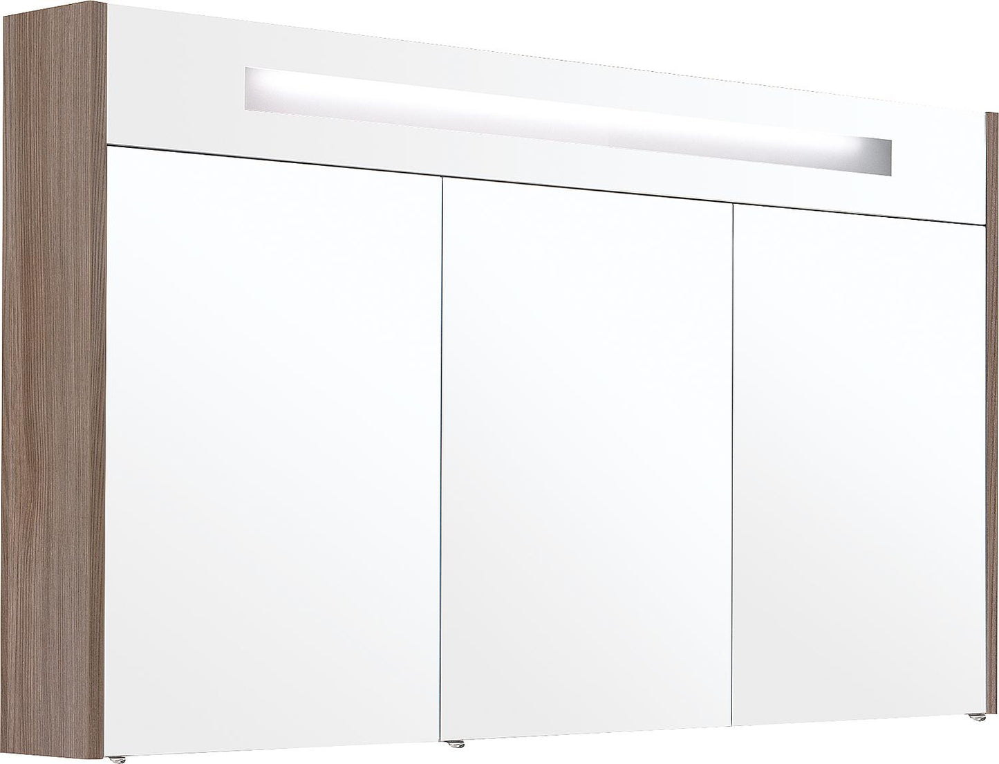 Spiegelschrank mit beleuchteter Zierblende, 1200 mm Breite