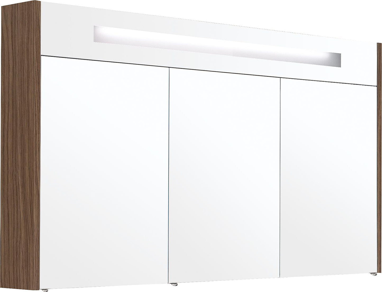 Spiegelschrank mit beleuchteter Zierblende, 1200 mm Breite