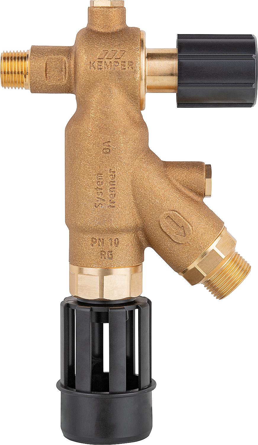 Vanne de sortie du séparateur de système FK 4 DN15 (1/2"), type BA, laiton rouge