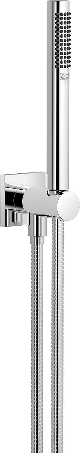 Handbrause-Set Dornbracht, Schlauch 1250 mm, chrom, eckige Rosette