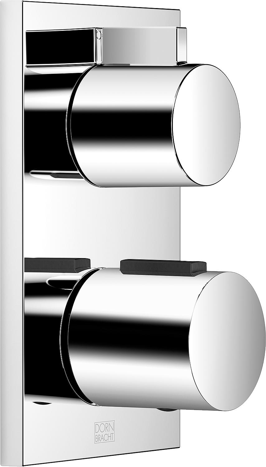 Thermostat encastré Dornbracht IMO 2, 2 sorties, rosace 90x150 mm, chromé