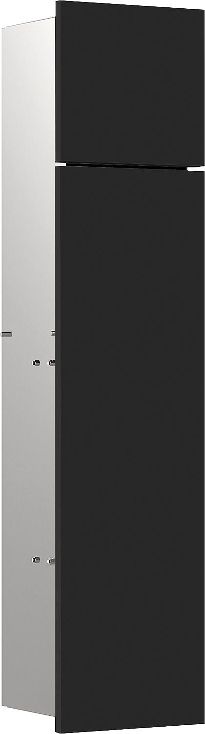 emco asis pure concealed WC module, right-hand stop, 730mm, black