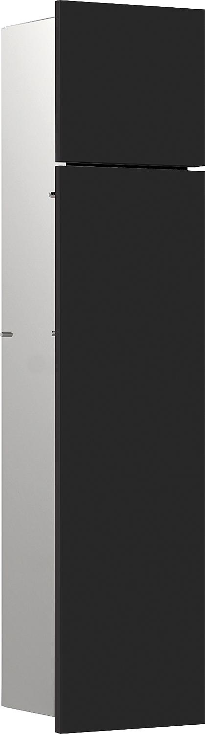 emco asis pure concealed WC module, right-hand stop, 730mm, black