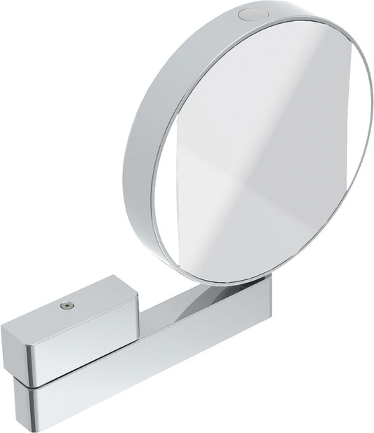 LED wall-mounted cosmetic mirror emco prime, 3x/7x magnification, diameter: 202mm, single-arm