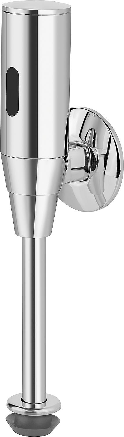 Schell Schelltronic urinal flush valve with IR sensor, battery operated, chrome