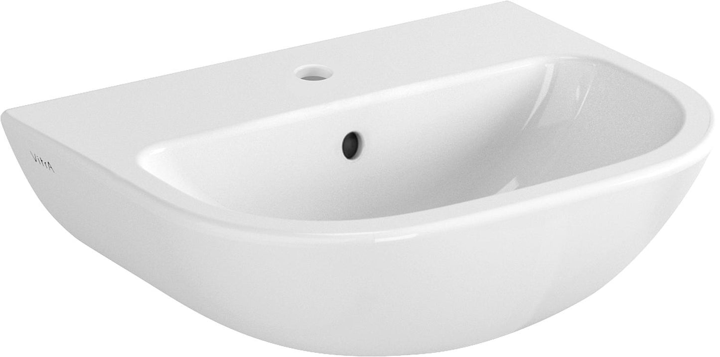Handwaschbecken VitrA S20 450x355mm, weiss, mit Überlauf 1 Hahnloch mittig
