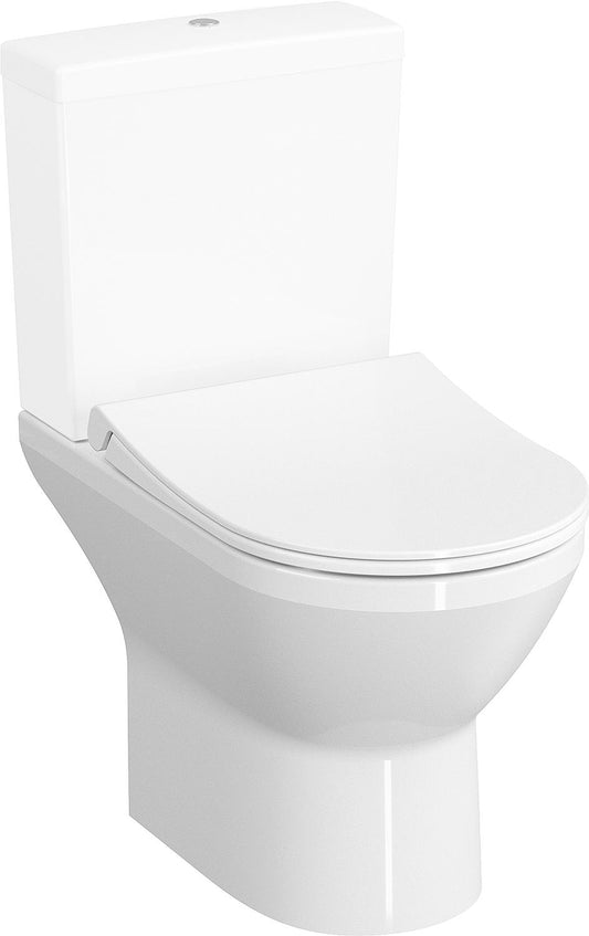 WC sur pied Vitra Integra, à chasse d'eau profonde, blanc, sans bride, L x H x P : 355 x 400 x 485 mm