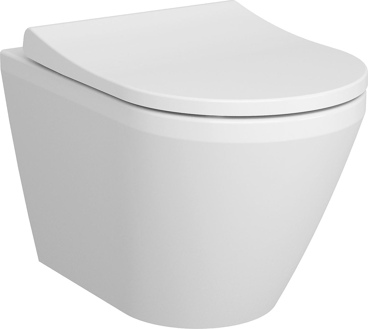 WC suspendu VitrA Integra, à chasse d'eau profonde, blanc, sans bride, L x H x P : 355 x 350 x 540 mm