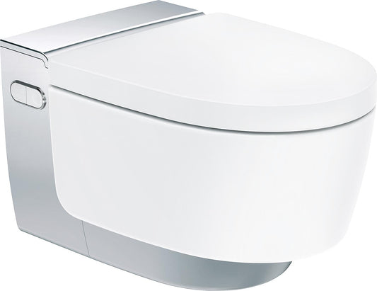 Geberit AquaClean Mera Comfort shower toilet, chrome-plated