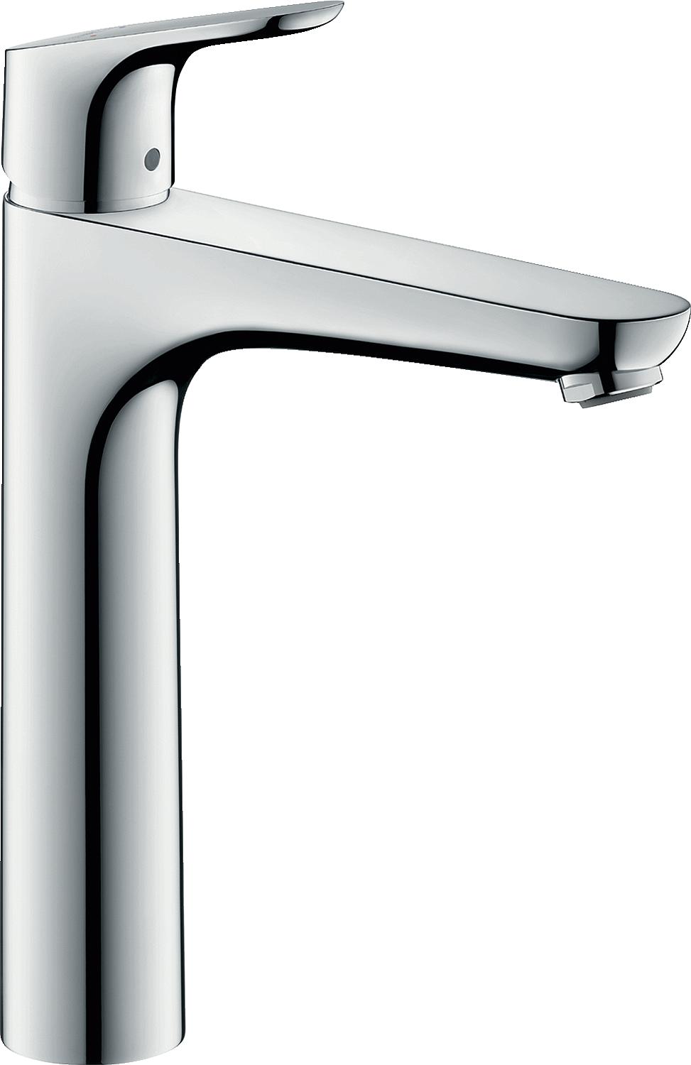 Hansgrohe 190 Focus basin mixer, 159 mm projection, chrome, without waste fitting