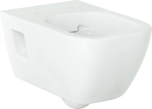 WC suspendu à chasse d'eau profonde, KeraTect Renova Plan blanc, semi-fermé. Dimensions (L x H x P) : 355 x 330 x 540 mm