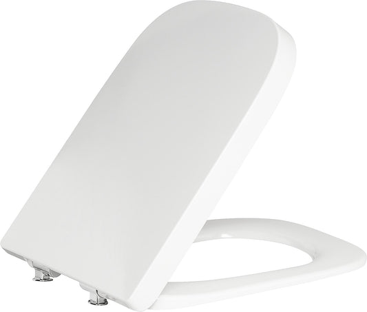 Geberit Renova Plan toilet seat with soft-close/quick-release, top-mounted, white