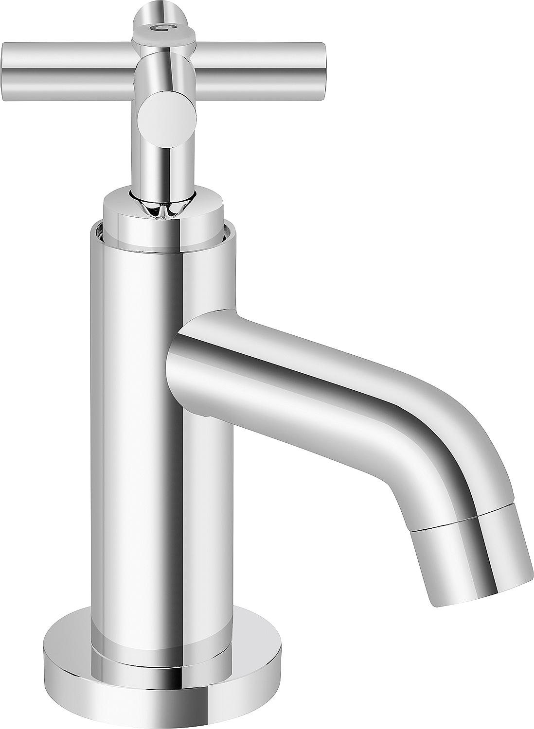 Twin Style pillar valve, 101 mm projection, chrome