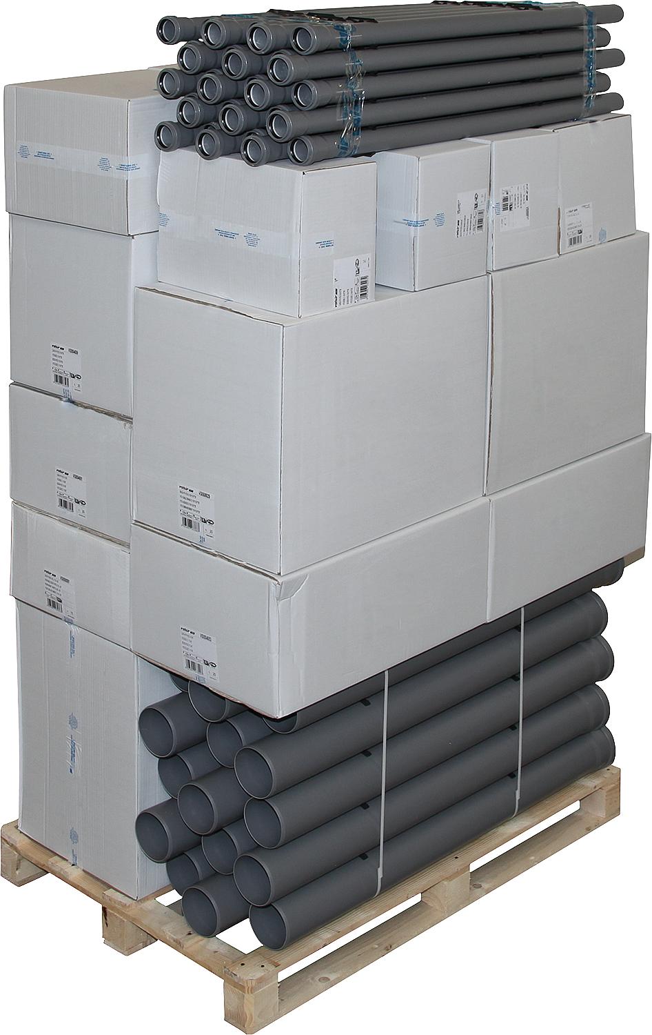 HT action palette pipe/bend/bracket DN50/100