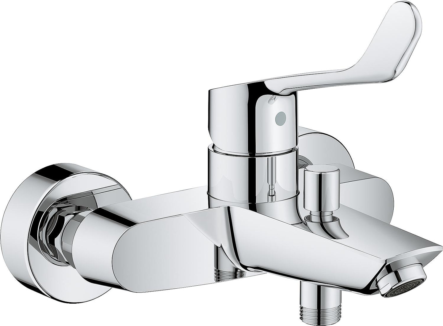 Mitigeur de bain monocommande Grohe Eurosmart, chromé, levier long