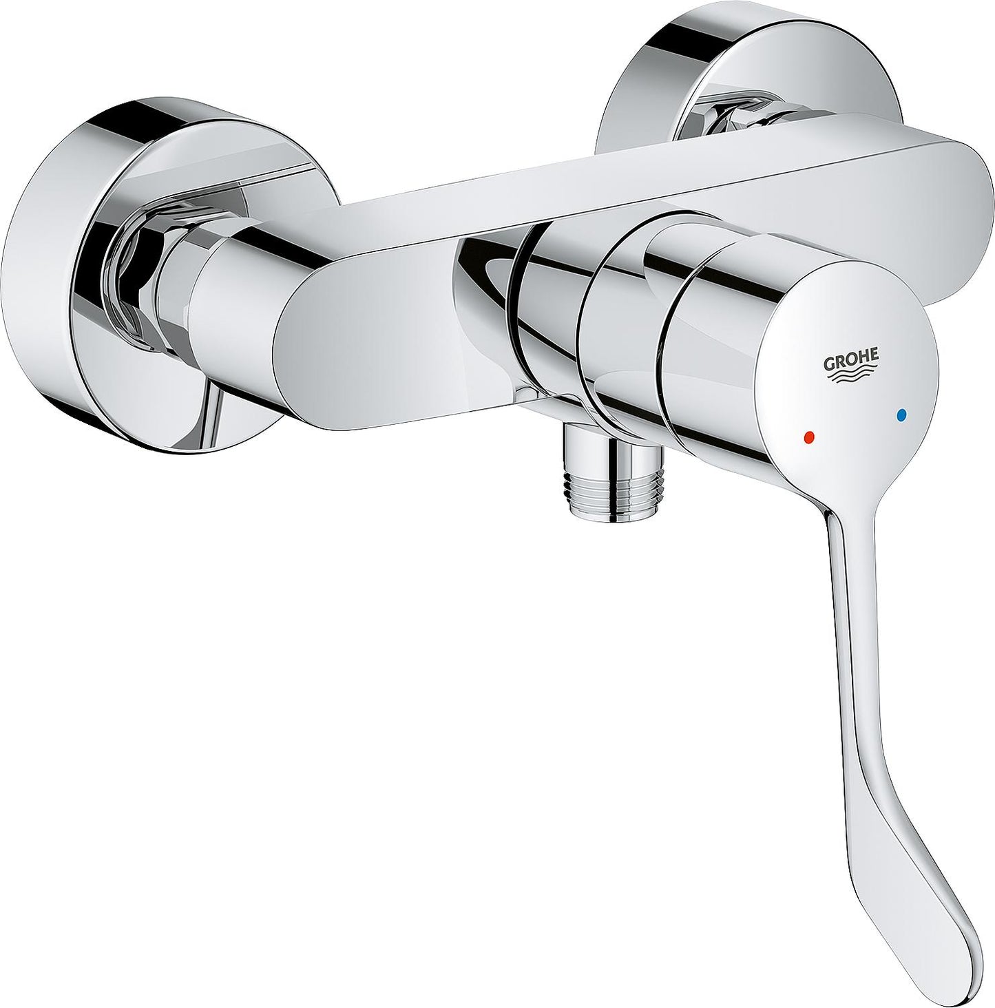 Grohe Eurosmart surface-mounted shower mixer, chrome, long lever
