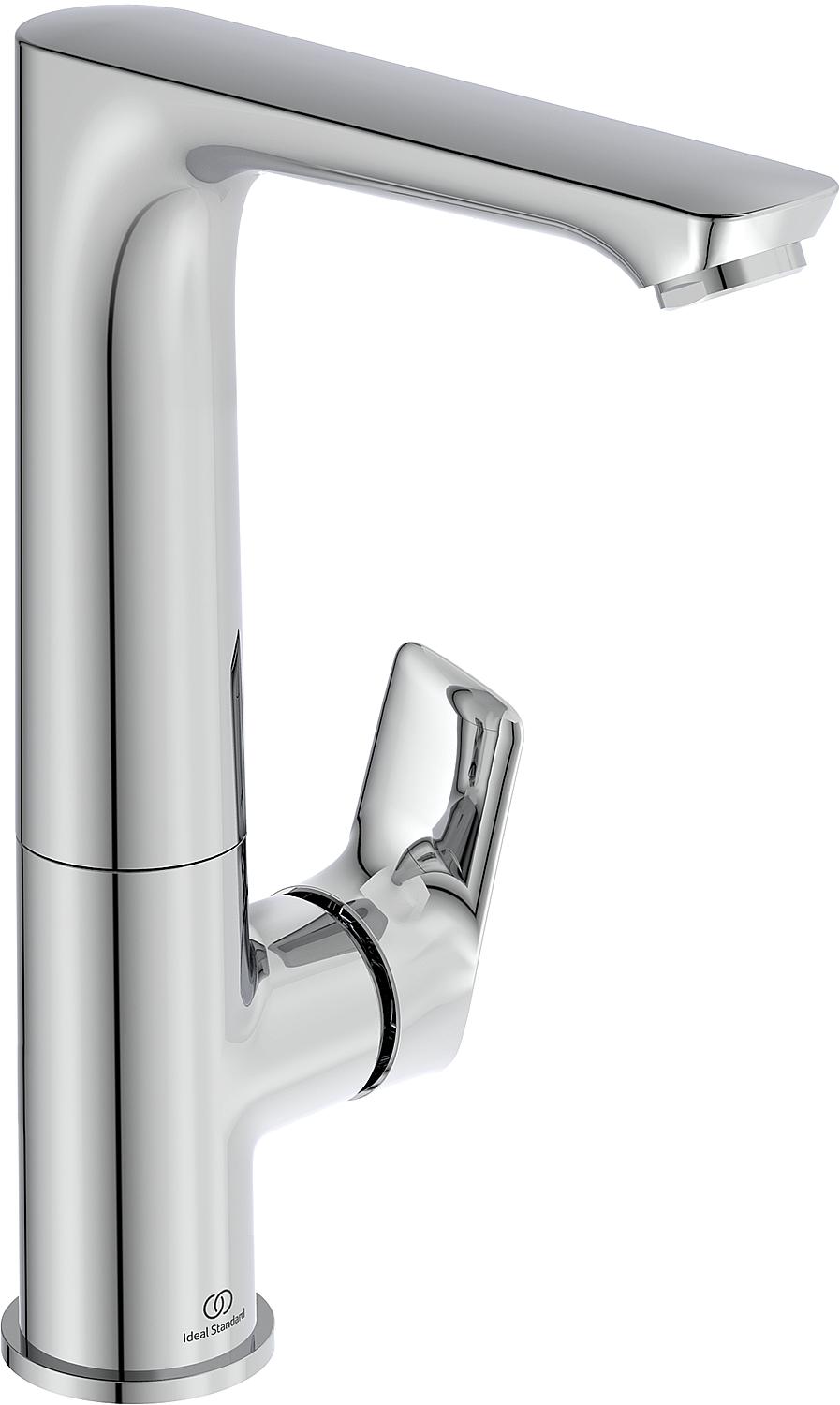 Mitigeur de lavabo Ideal Standard Connect Air Grande, saillie de 140 mm, chromé, sans bonde.